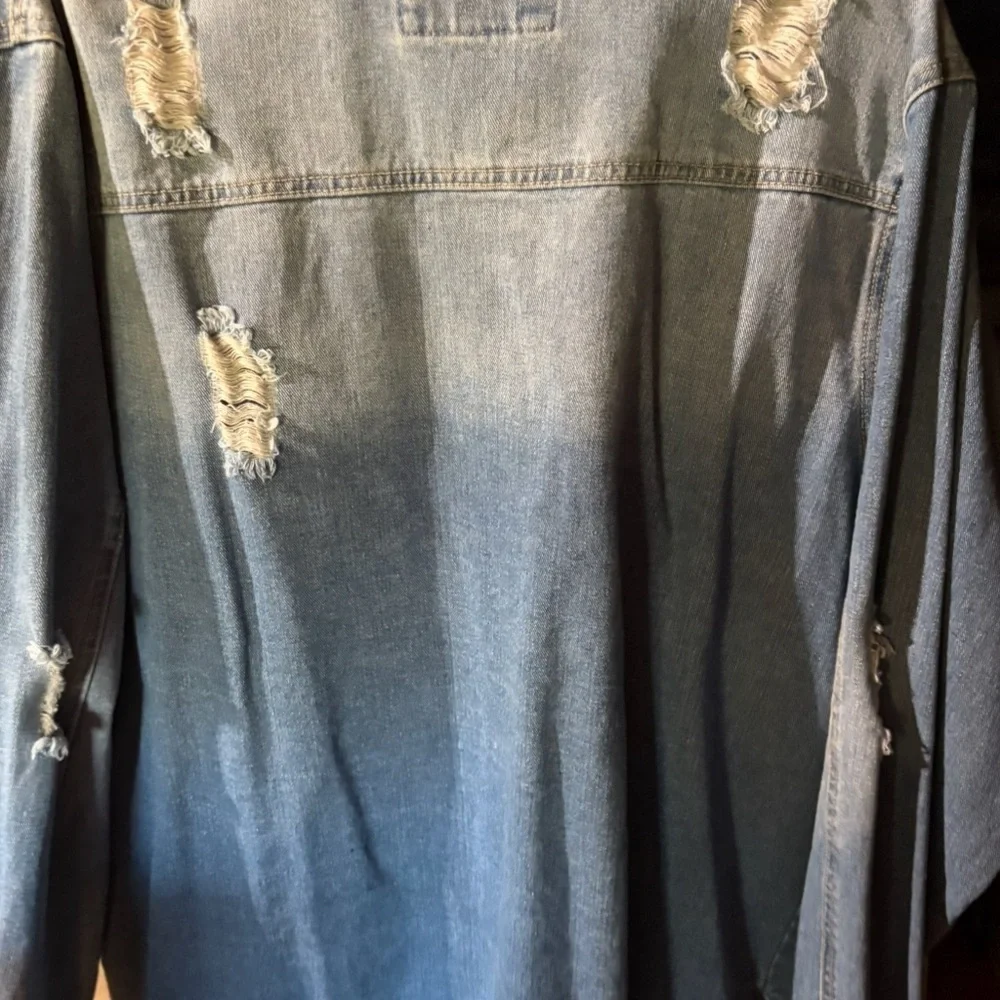 Distressed Denim Jacket - Picture 2 of 2